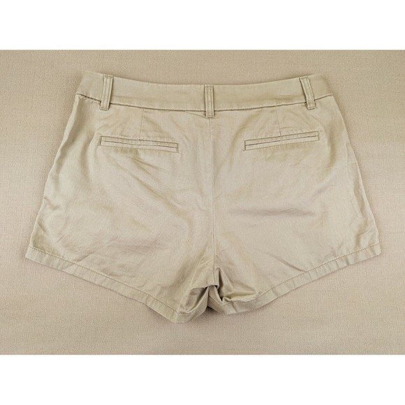 J. Crew Women's 8 Beige Tan Khaki Chino 100% Cotton Shorts 3.5" Inseam Mid Rise - Picture 6 of 11